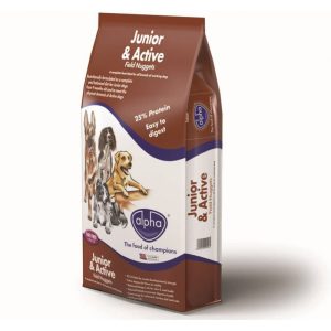 Alpha Junior and Active Field Nuggets 15kg