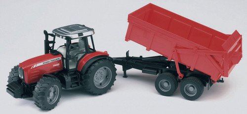 MF 7480 With Tipping Trailer (1:16 Scale)